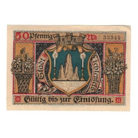 Banknote, Germany, Lichtenfels a. Main Stadt, 50 Pfennig, Fleurs, 1920