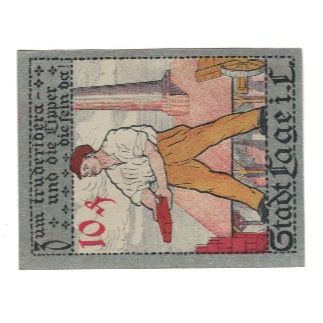 Billet, Allemagne, Lage Stadt, 10 Pfennig, personnage, 1921, SUP, Mehl:757.1