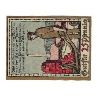 Billet, Allemagne, Lage Stadt, 25 Pfennig, personnage, 1921, SUP, Mehl:757.2