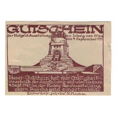 Geldschein, Deutschland, Leipzig Notgeld-Ausstellung, 25 Pfennig, personnage