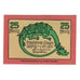 Billete, Alemania, Langenaltheim Gemeinde, 25 Pfennig, oiseaux, 1920