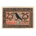Banconote, Germania, Merseburg Stadt, 25 Pfennig, personnage, 1921, 1921-05-01