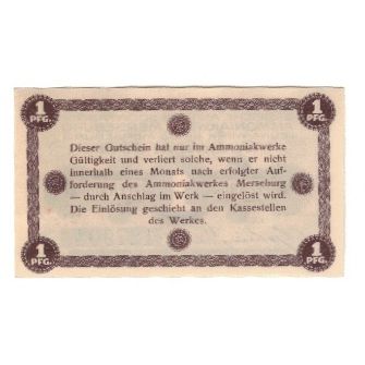 Banknote, Germany, Merseburg, Leuna-Werke, 1 Pfennig, Texte, AU(55-58)