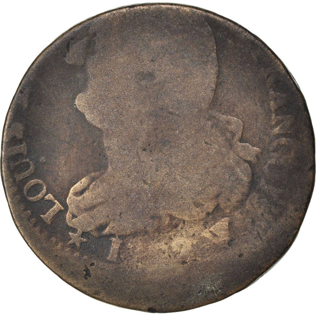 France, 2 Sols, 2 sols françois, 1792, Lille, Bronze, B+, Gadoury:25