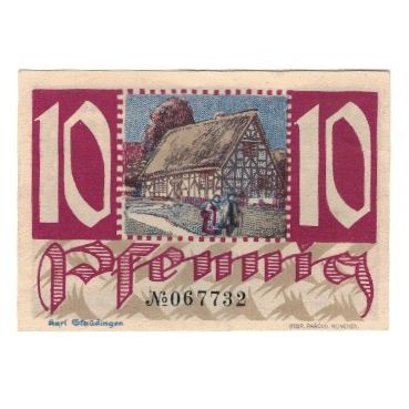 Banknote, Germany, Montabaur Stadt, 10 Pfennig, Batiment, 1920, 1920-12-01