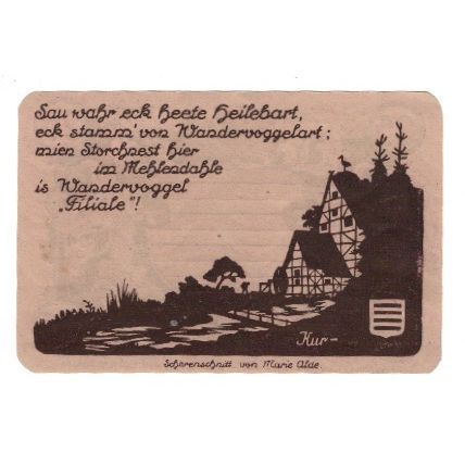 Banknote, Germany, Noschenrode Gemeinde, 25 Pfennig, Batiment, 1921, 1921-06-15