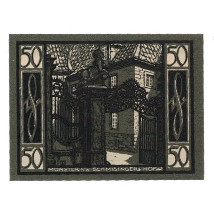 Banknote, Germany, Münster Stadt, 50 Pfennig, Portes, 1921, 1921-08-01