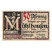 Banknote, Germany, Mühlhausen Stadt, 50 Pfennig, texte 1, 1921, 1921-10-31