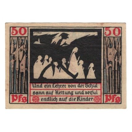 Banknot, Niemcy, Naumburg a.S. Stadt, 50 Pfennig, personnage, 1920, AU(50-53)