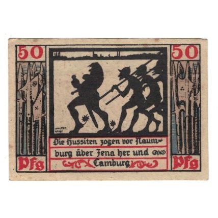 Billet, Allemagne, Naumburg a.S. Stadt, 50 Pfennig, personnage 3, 1920, TTB+