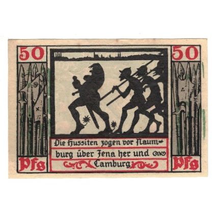 Billete, Alemania, Naumburg a.S. Stadt, 50 Pfennig, personnage, 1920, MBC+