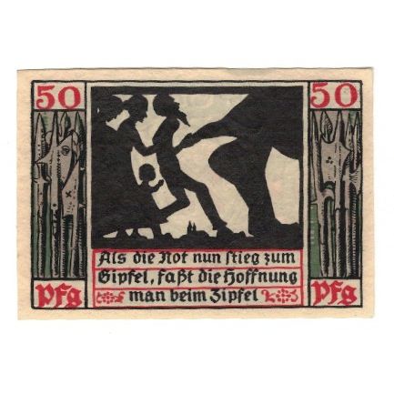 Billet, Allemagne, Naumburg a.S. Stadt, 50 Pfennig, personnage 4, 1920, TTB+
