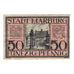 Banknote, Germany, Marburg Stadt, 50 Pfennig, cavalier 1, 1920, EF(40-45)