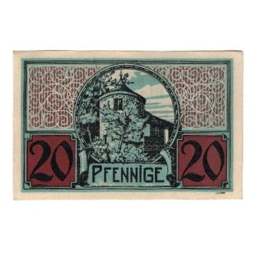Banknote, Germany, Moosburg Stadt, 50 Pfennig, Batiment, undated (1920)