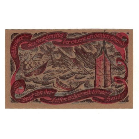 Banknote, Germany, Oldenburg i.O. Handelskammer, 50 Pfennig, tempête, 1921