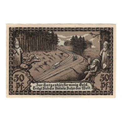 Banknote, Germany, Oberweißbach, Cursdorf Deesbach und Lichtenhain Gemeinden