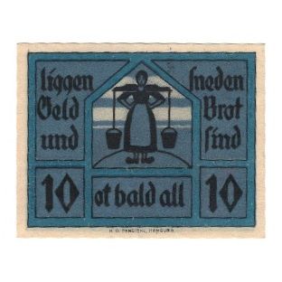 Billet, Allemagne, Neuhaus a. Oste Kreis, 10 Pfennig, personnage, 1922