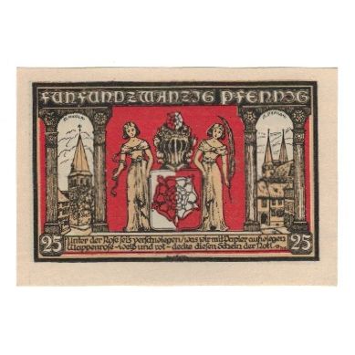 Banknote, Germany, Osterwieck a. Harz Stadt, 25 Pfennig, personnage, 1921