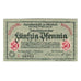 Banknote, Germany, Osterholz Amtssparkasse, 50 Pfennig, Palais de Justice, 1921