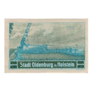 Banknote, Germany, Oldenburg i. Holstein Stadt, 50 Pfennig, paysage, 1922