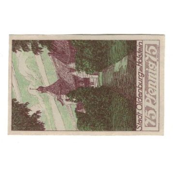 Banknote, Germany, Oldenburg i. Holstein Stadt, 75 Pfennig, Batiment, 1922