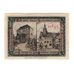 Banconote, Germania, Orlamunde Stadt, 50 Pfennig, Batiment, 1920, 1920-09-02