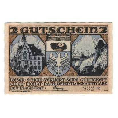 Banknote, Germany, Neheim a.d. Ruhr Gemeinde, 2 Mark, personnage, AU(55-58)