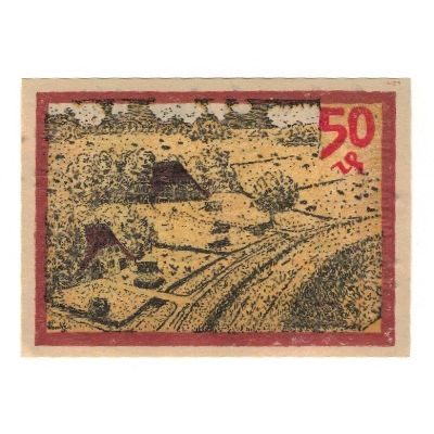 Banknote, Germany, Nordenham Stadt, 50 Pfennig, paysage, 1922, 1922-12-31