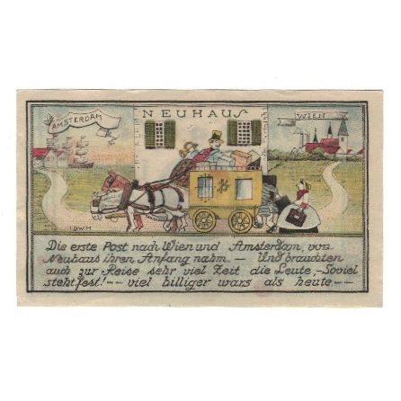 Banknote, Germany, Neuhaus Gemeinde, 50 Pfennig, personnage, 1921, 1921-11-01