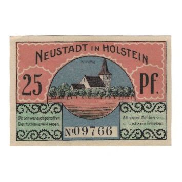 Banknote, Germany, Neustadt i. Holstein Stadt, 25 Pfennig, personnage 2, 1921