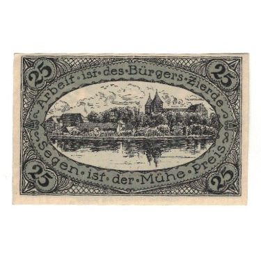 Banknote, Germany, Neidenburg Stadt, 25 Pfennig, paysage, 1920, 1920-09-22