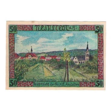 Banknote, Germany, Neinstedt a. Harz Gemeinde, 50 Pfennig, paysage, 1921