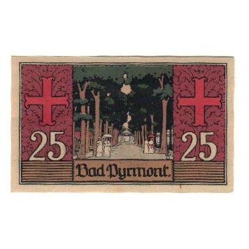 Banknote, Germany, Pyrmont Kreis, 25 Pfennig, allée, 1921, 1921-02-02