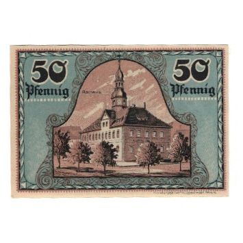 Banknote, Germany, Ronneburg Stadt, 50 Pfennig, Batiment, 1921, 1921-05-01