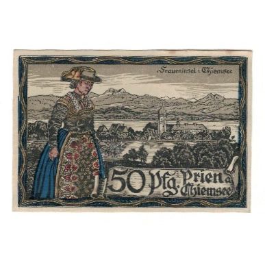 Banknote, Germany, Prien Gemeinde, 50 Pfennig, personnage, 1920, 1920-12-01