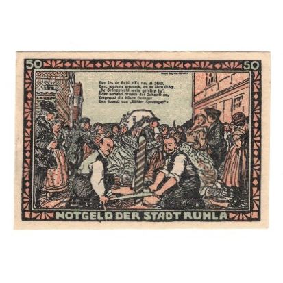 Banknote, Germany, Ruhla Stadte, 50 Pfennig, personnage 1, 1922, AU(55-58)