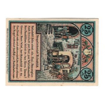 Banknote, Germany, Roda bei Ilmenau Gemeinde, 25 Pfennig, personnage, 1921