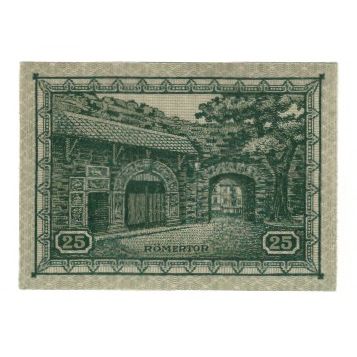 Banknote, Germany, Remagen Stadt, 25 Pfennig, Batiment, 1921, AU(55-58)