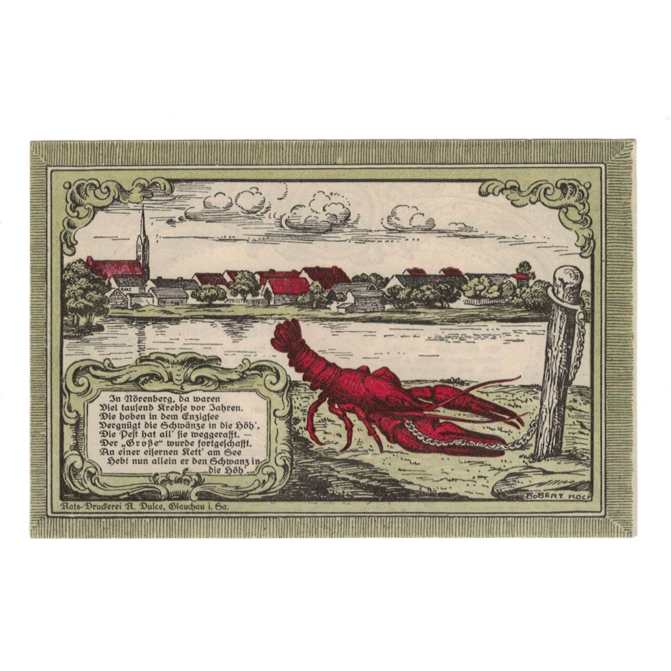 Banknote, Germany, Norenberg Stadt, 75 Pfennig, animal, 1920, 1920-06-01