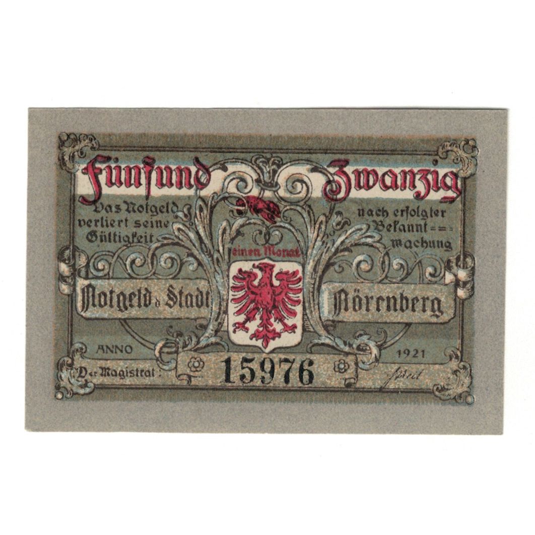Geldschein, Deutschland, Norenberg Stadt, 25 Pfennig, animal, 1921, 1921-01-01