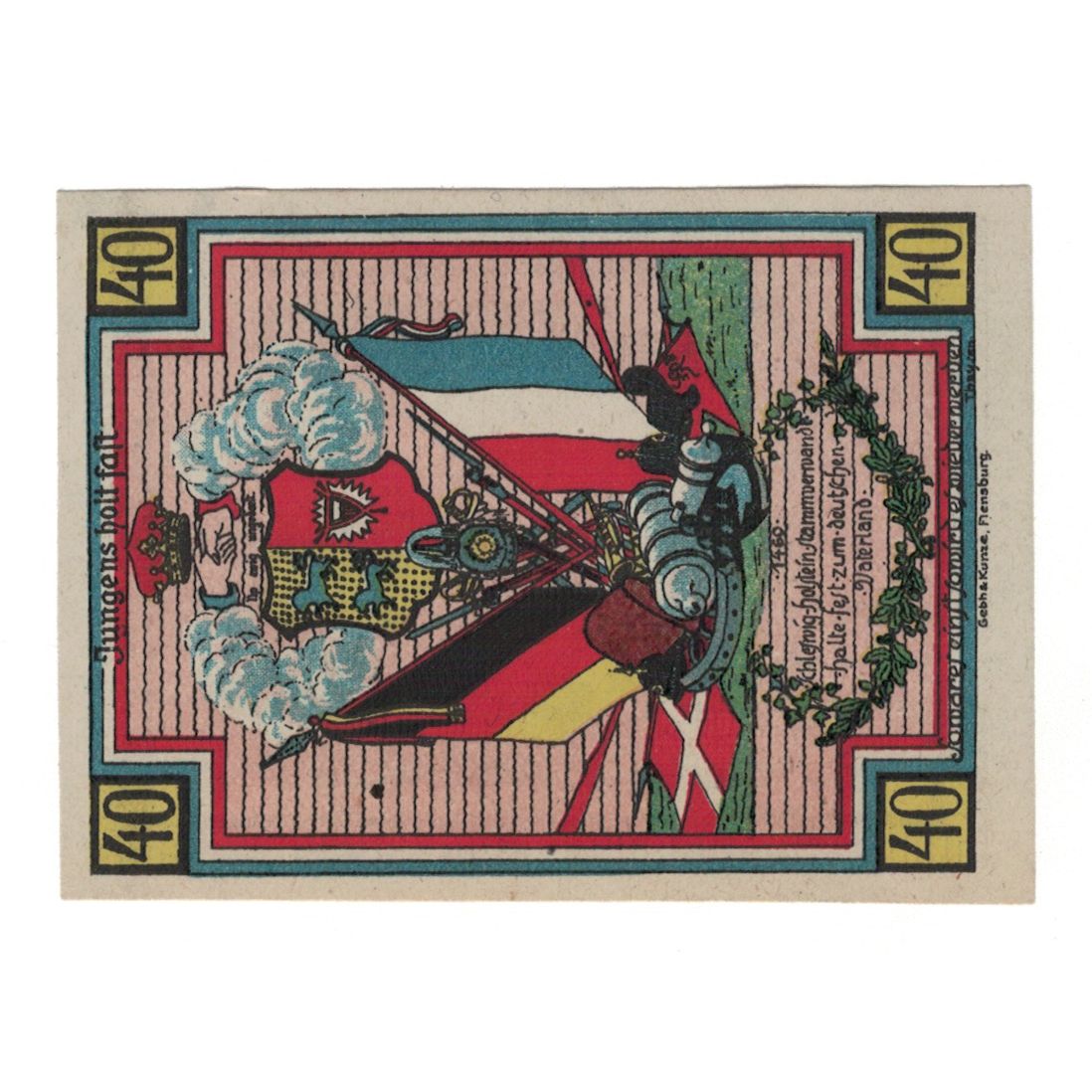 Banknote, Germany, Stedesand Gemeinde, 40 Pfennig, personnage, 1920, 1920-10-10