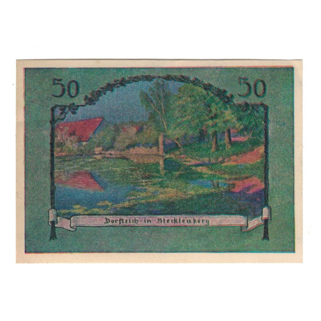 Banknote, Germany, Stecklenberg Gemeinde, 50 Pfennig, paysage 2, 1921