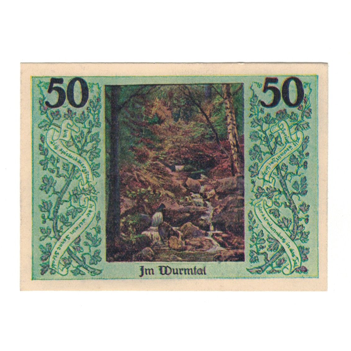 Banknote, Germany, Stecklenberg Gemeinde, 50 Pfennig, paysage 3, 1921