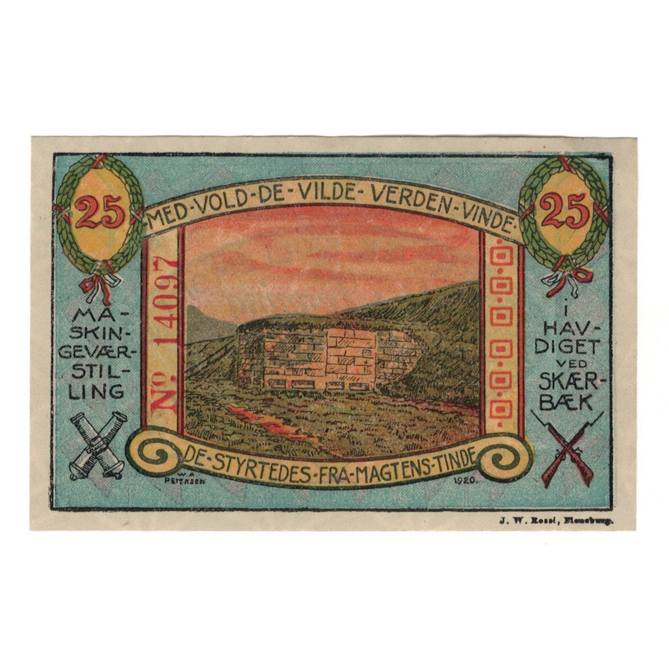 Banknote, Germany, Scherrebeck Gemeinde, 25 Pfennig, mur, 1920, 1920-04-10