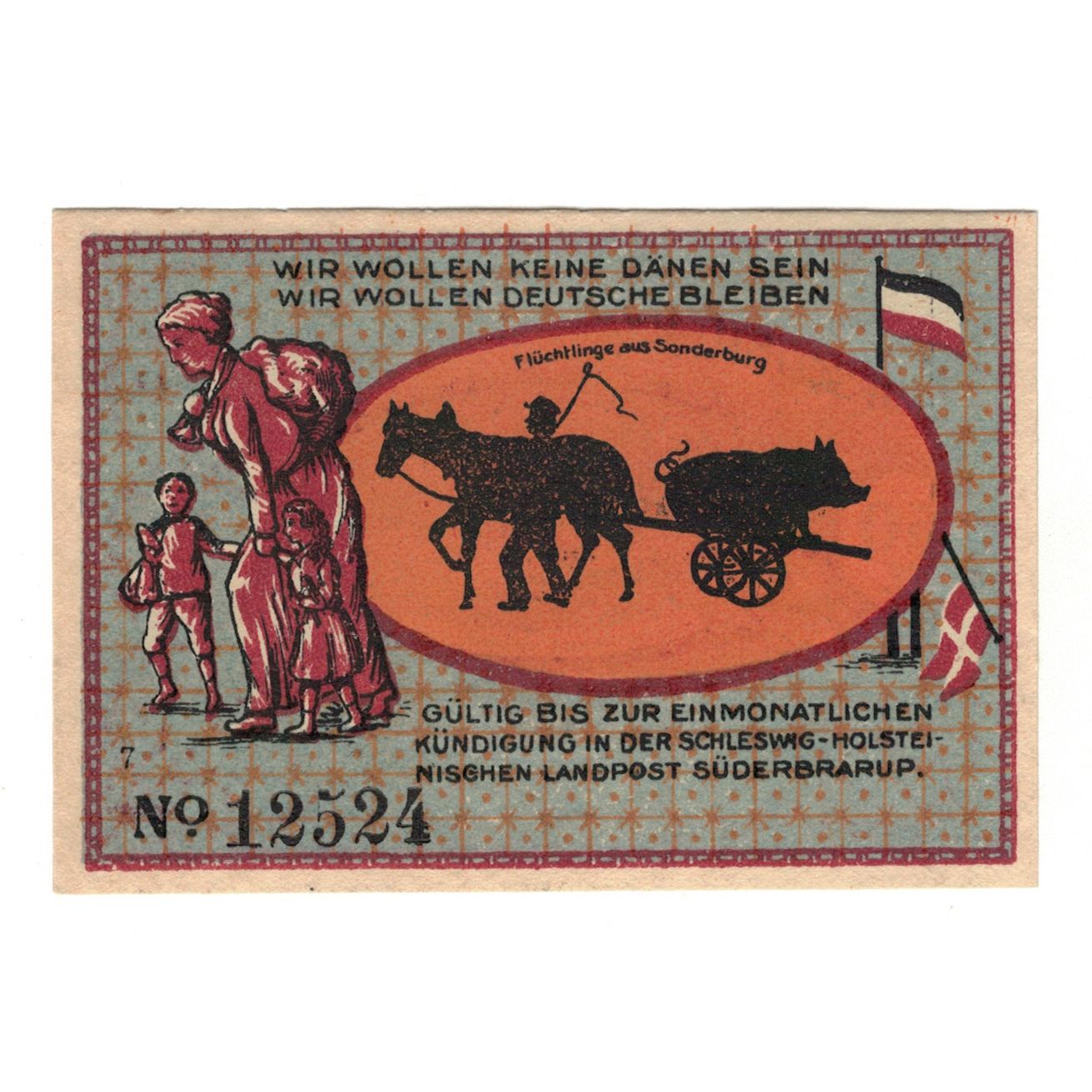 Banknote, Germany, Süderbrarup Gemeinde, 50 Pfennig, personnage 1, 1921