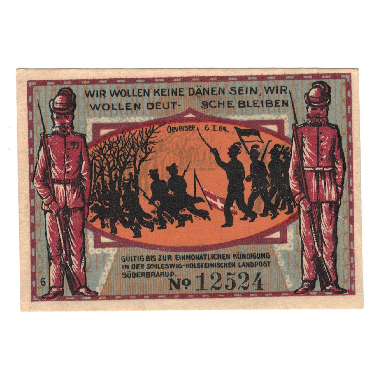 Banknote, Germany, Süderbrarup Gemeinde, 50 Pfennig, personnage 2, 1921