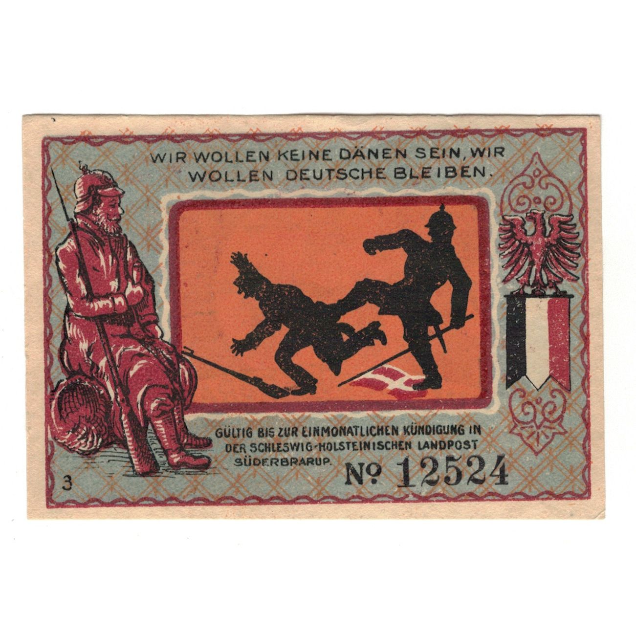 Banknote, Germany, Süderbrarup Gemeinde, 50 Pfennig, personnage 4, 1921