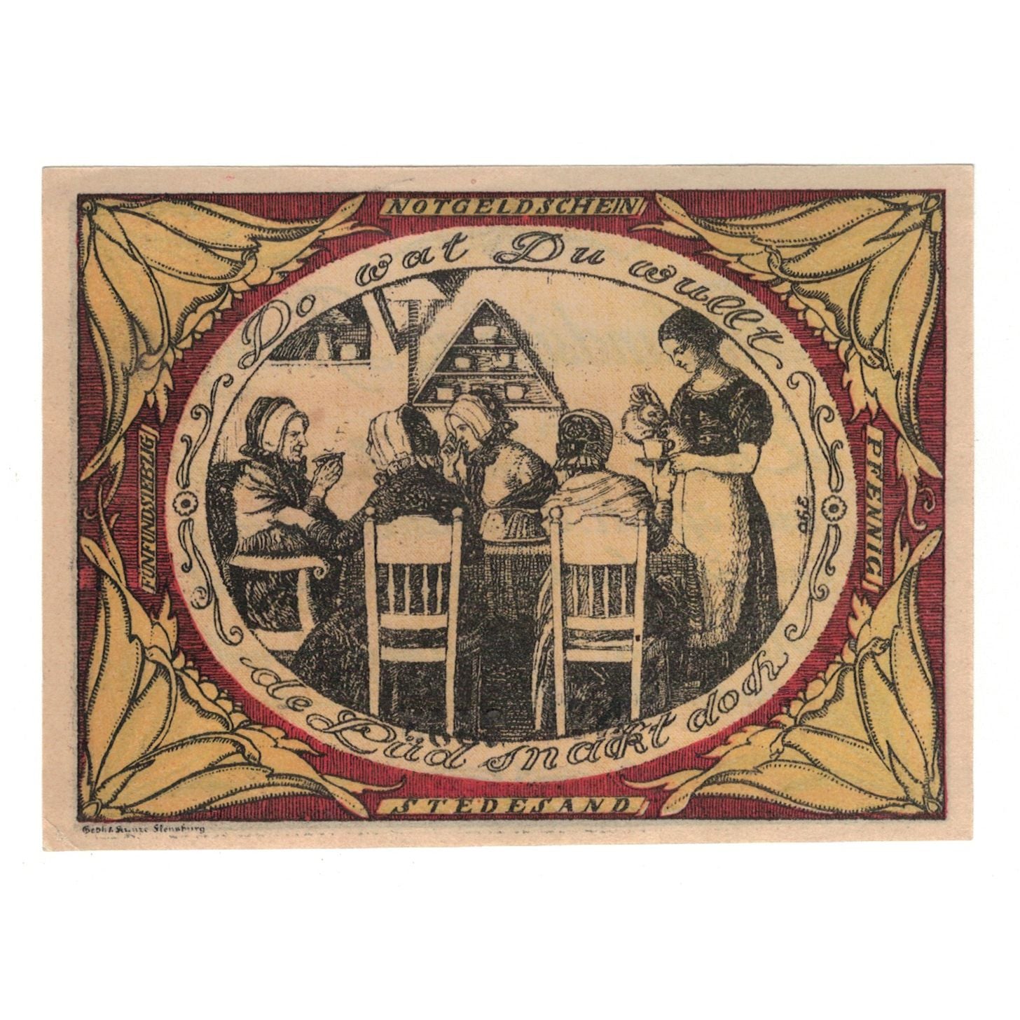 Banknote, Germany, Stedesand Gemeinde, 75 Pfennig, personnage, 1920, 1920-10-10