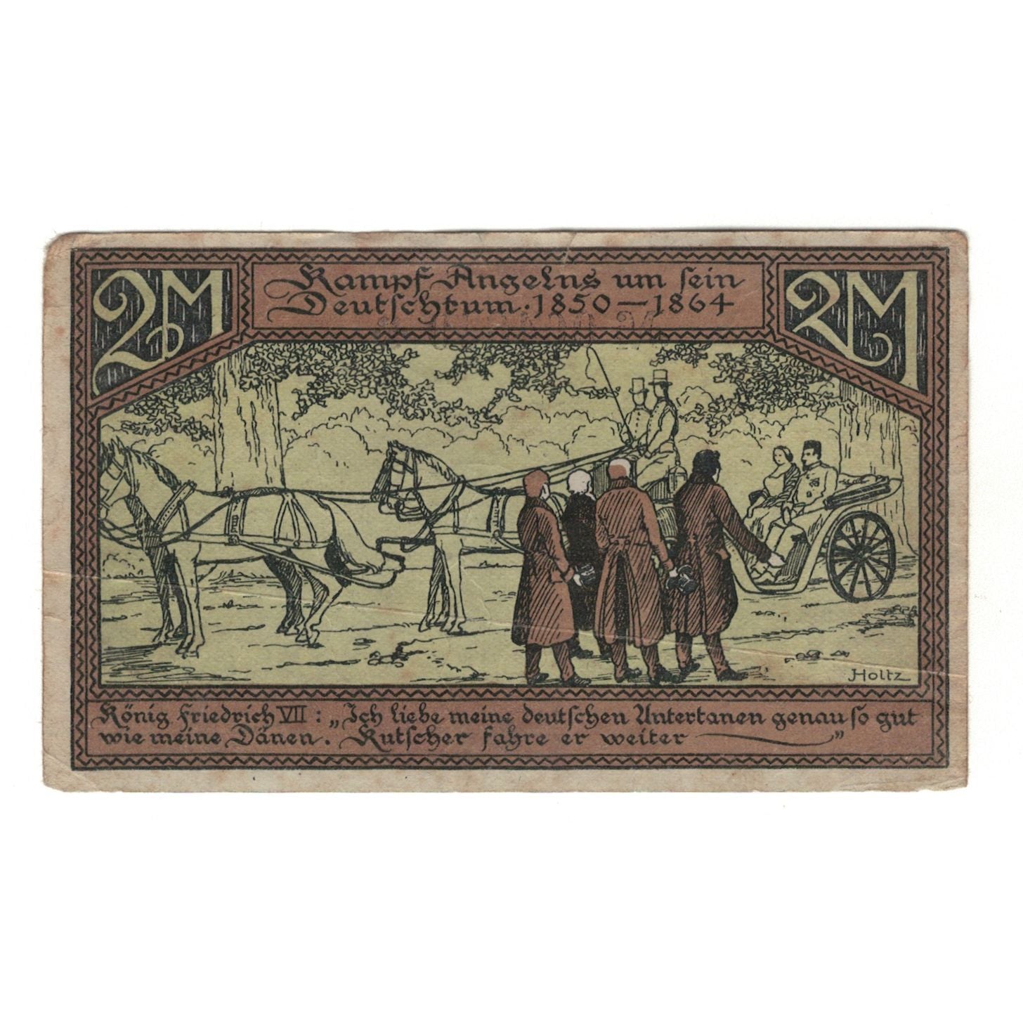 Banknote, Germany, Sörup Amtsbezirk, 2 Mark, personnage, EF(40-45), Mehl:1231.2