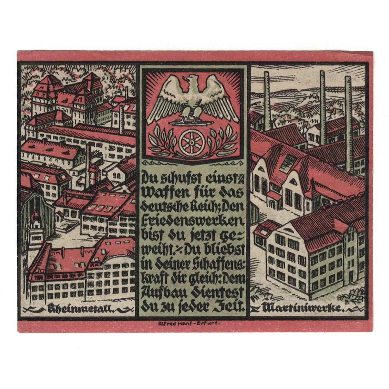 Banknote, Germany, Sömmerda Stadt, 1 Mark, Ville, 1921, 1921-08-01, AU(55-58)